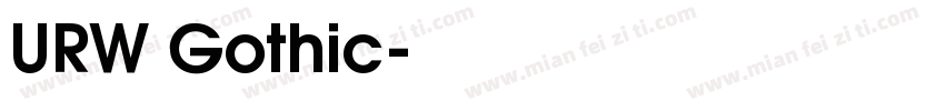 URW Gothic字体转换